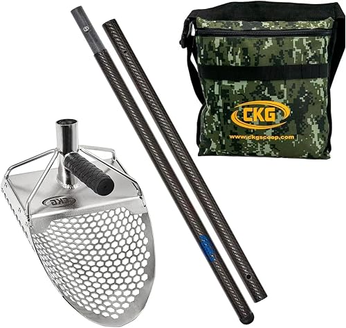 CKG Stainless Sand Scoop with Carbon Fiber Handle