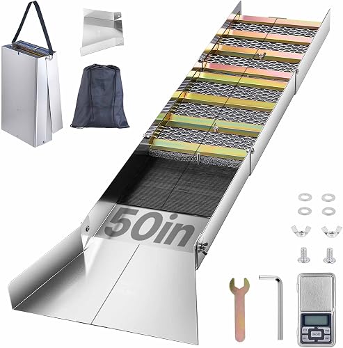 VEVOR 50 in. Folding Aluminum Sluice Box