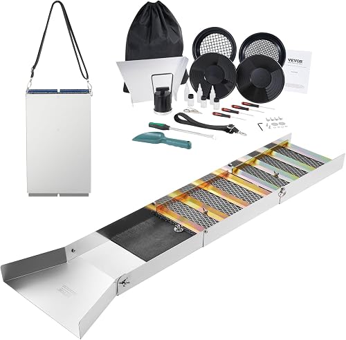 VEVOR 50 in. Sluice Box Gold Panning Kit